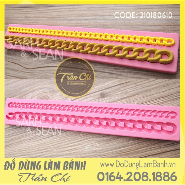 Khuôn silicone Dây xích túi 2c
