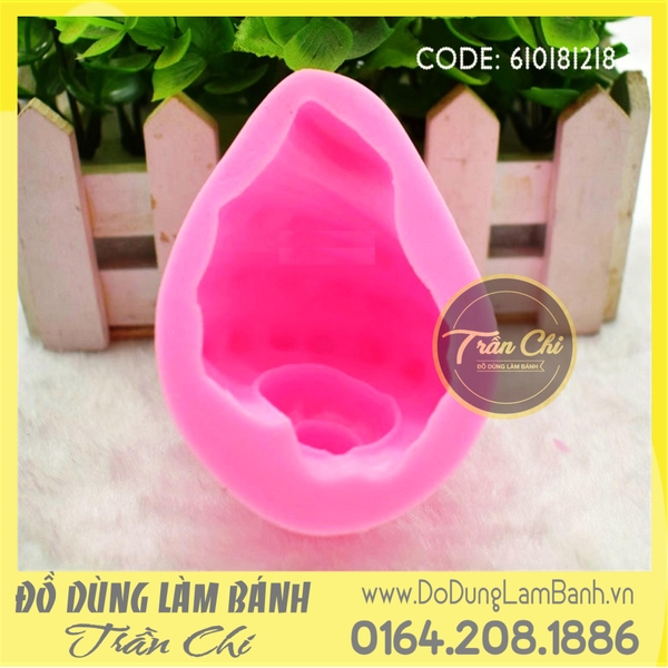 Khuôn silicone Ốc biển 3D lớn