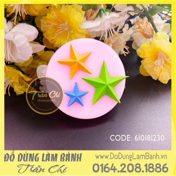 Khuôn silicone Ngôi sao lớn nhỏ 3c