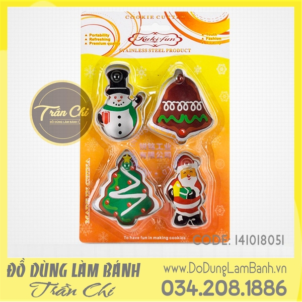 Set cookie cutter Noel 4c