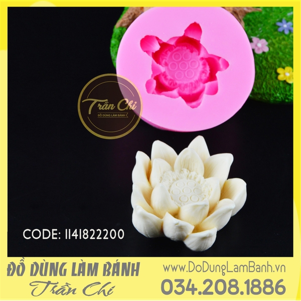 S09 - Khuôn silicone hoa SEN nở 2 tầng (3/2)