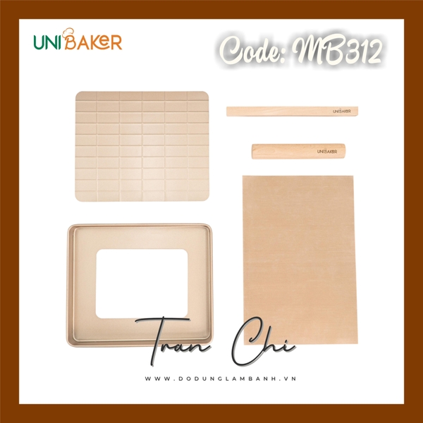 MB312 - Bộ khuôn làm kẹo NOUGAT CHỐNG DÍNH UNIBAKER (4/10)