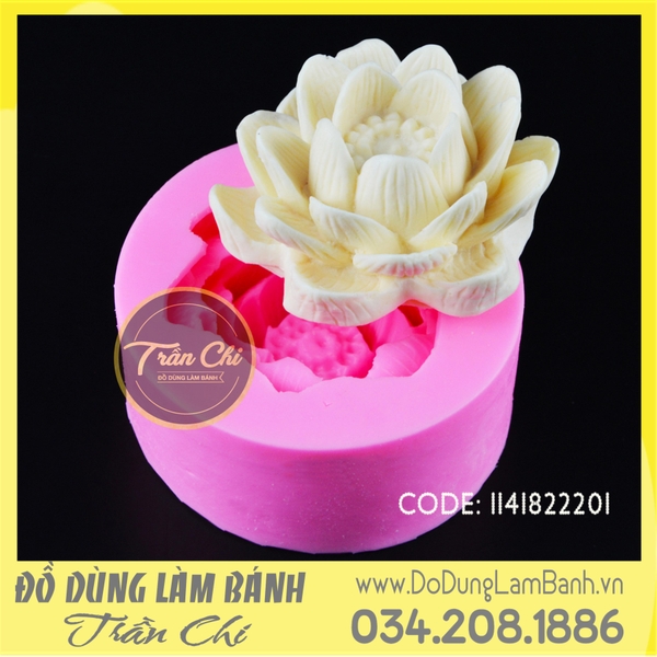 S12 - Khuôn silicone hoa SEN nở 3 tầng (3/2)