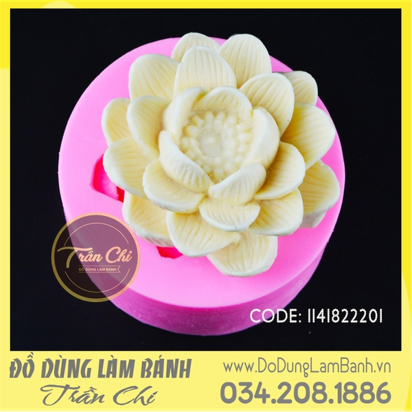 S12 - Khuôn silicone hoa SEN nở 3 tầng (3/2)