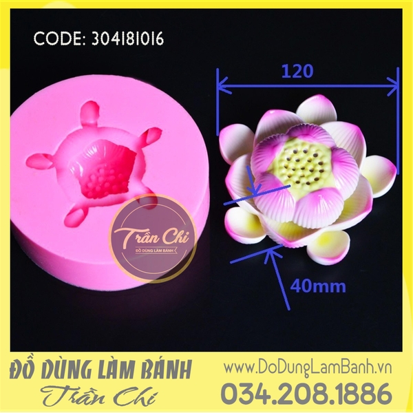 Khuôn silicone hoa Sen nở có nhụy