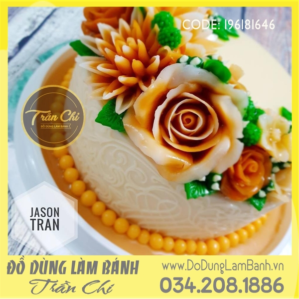 Khuôn silicone hoa Hồng cánh mỏng xòe lớn