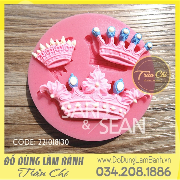 Khuôn silicone Vương miện nhỏ 3c