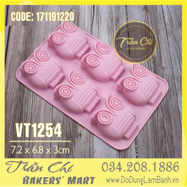Khuôn silicone vỉ CHIM CÚ 6c LỚN (VT1254)