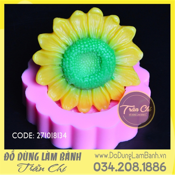 Khuôn silicone hoa Hướng Dương LỚN