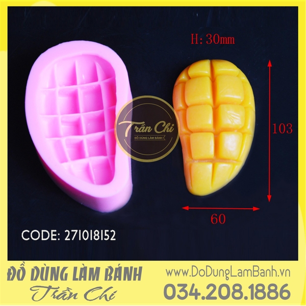 Khuôn silicone Miếng xoài cắt
