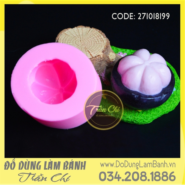 Khuôn silicone Trái măng cụt