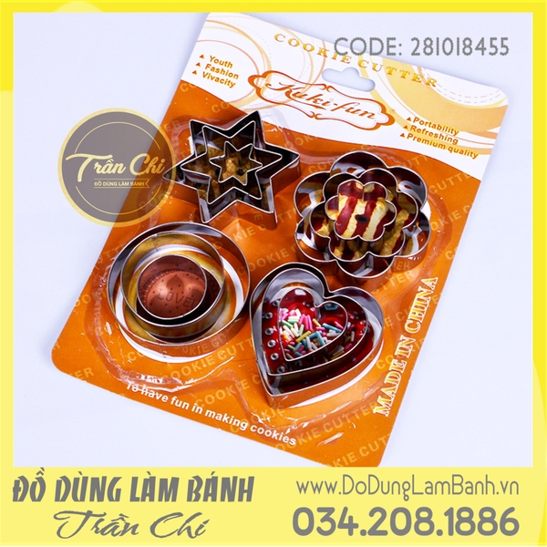 Bộ ấn cookie 4 loại - Lớn