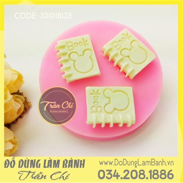 Khuôn silicone Quyển sách nhỏ 3c