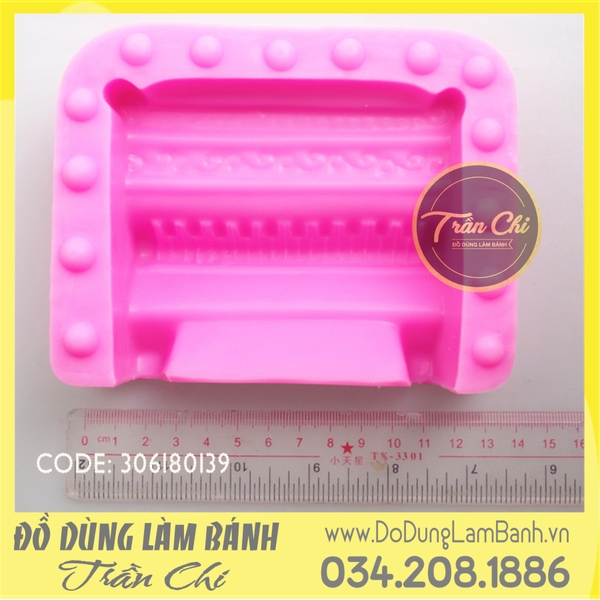 Khuôn silicone Đàn Piano (chữ nhật)