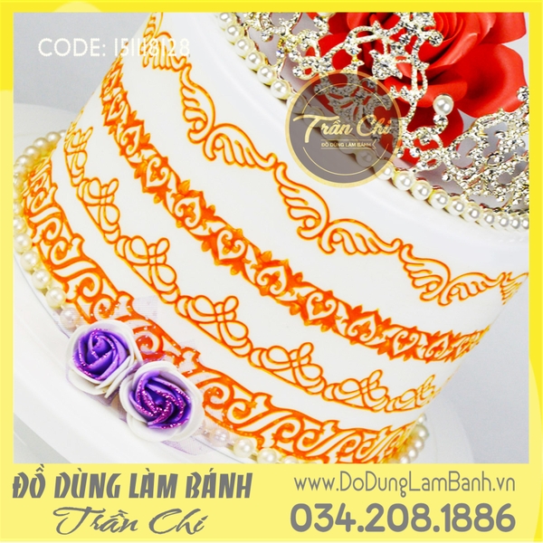 Khuôn silicone Fondant lace hoa văn 4 loại