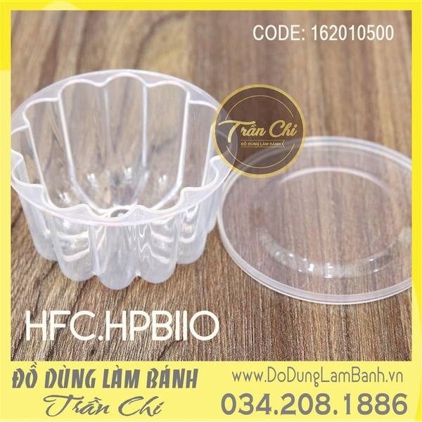 HPB110  - Hộp nhựa hình HOA mix mẫu HFC CÓ NẮP ĐẬY - Lốc 10c (21/3)