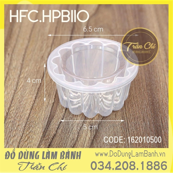 HPB110  - Hộp nhựa hình HOA mix mẫu HFC CÓ NẮP ĐẬY - Lốc 10c (21/3)