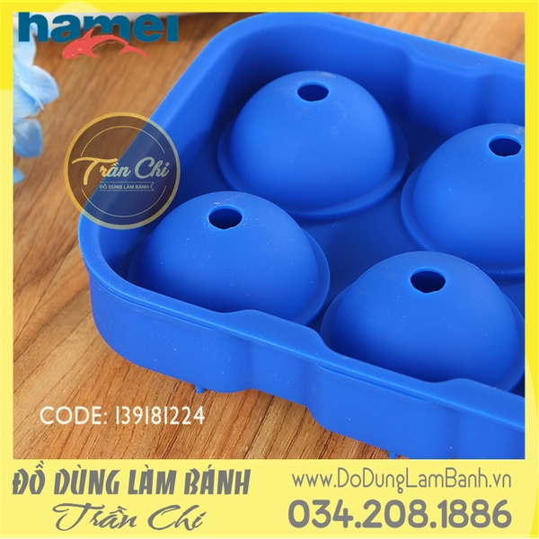Khuôn silicone Mochi 6c chữ nhật