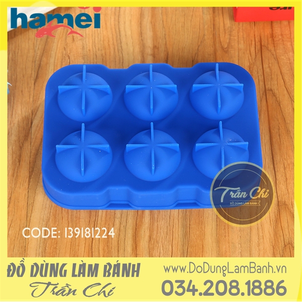 Khuôn silicone Mochi 6c chữ nhật