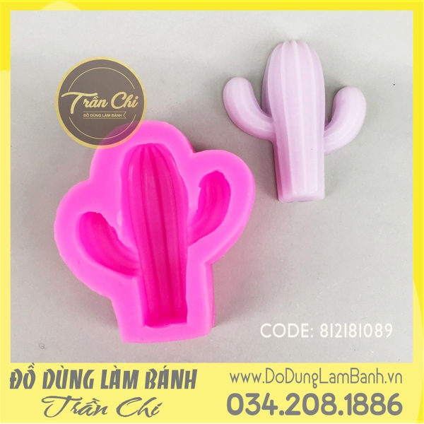 Khuôn silicone Xương rồng 3 nhánh lớn nhỏ (1089)