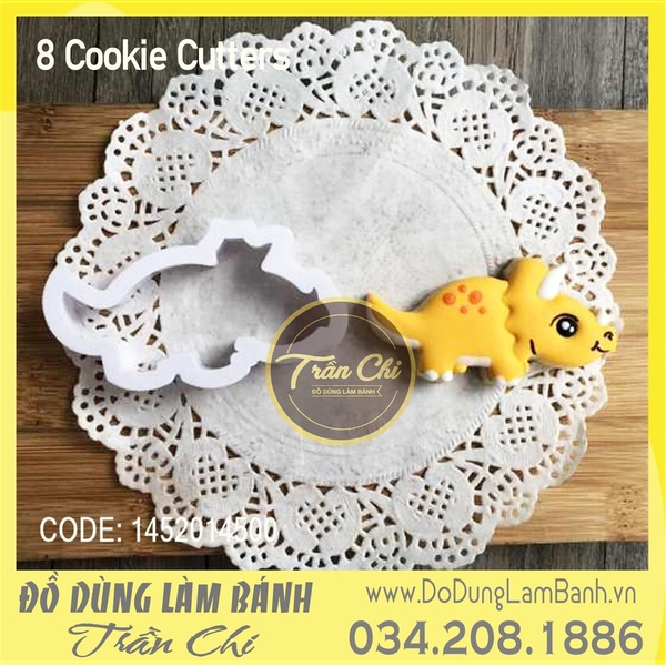 Bộ cutter nhựa - Chủ đề Khủng long kỷ JURA 8c