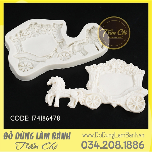 Khuôn silicone Cổ xe ngựa lớn