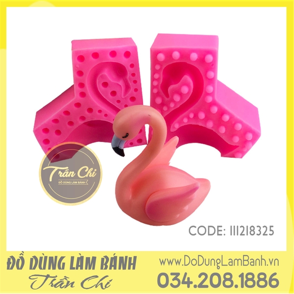 Khuôn silicone Hồng hạc Flamingo lớn (2 mảnh)