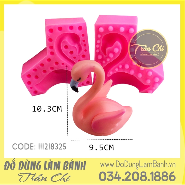 Khuôn silicone Hồng hạc Flamingo lớn (2 mảnh)