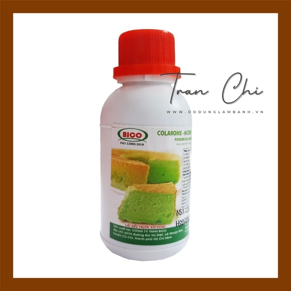 Hương LÁ DỨA Có Màu BICO (Pandan Colarome) - 100gr (28/10)