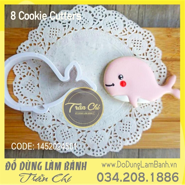 Bộ cutter nhựa - Chủ đề CÁ BIỂN 8c