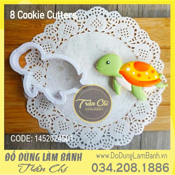 Bộ cutter nhựa - Chủ đề CÁ BIỂN 8c