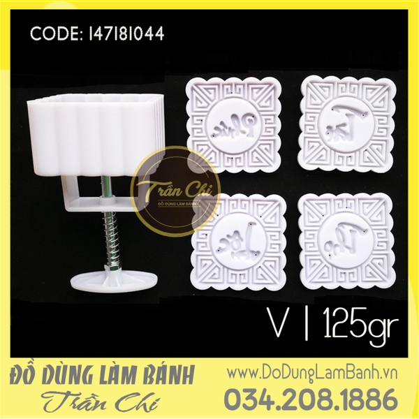 Khuôn TTLX 125gr - 04 mặt vuông (Phúc, Lộc, Thọ, Tài) (Mẫu V)