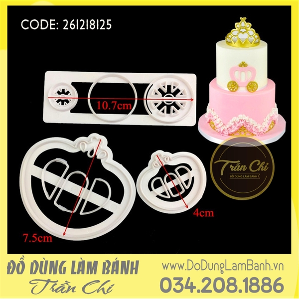 Bộ ấn nhựa 3c - Xe bí