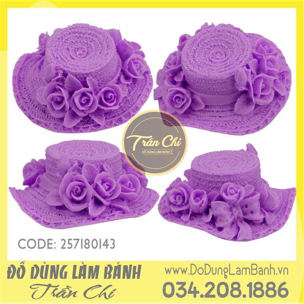 Khuôn silicone Nón hoa