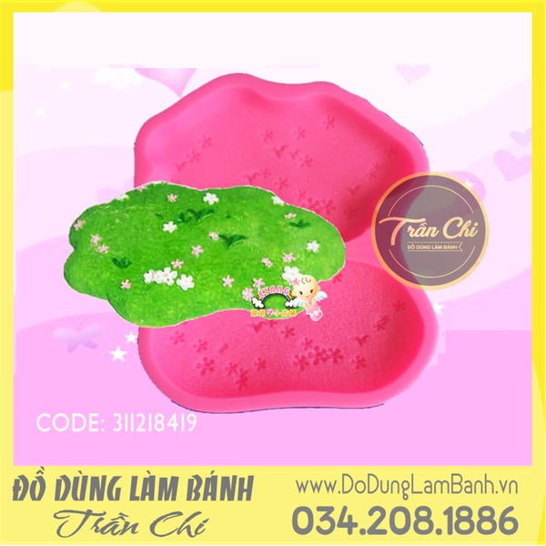 Khuôn silicone Thảm cỏ và hoa 2c