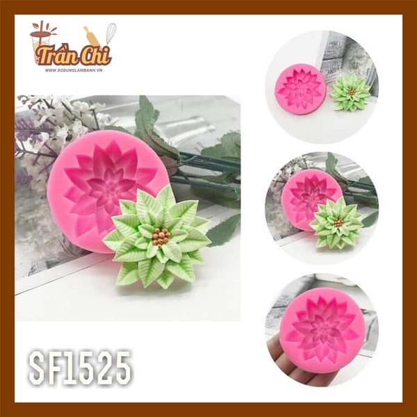SF1525 - Khuôn silicone Hoa TRẠNG NGUYÊN nhỏ (8/12)