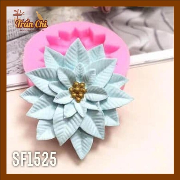 SF1525 - Khuôn silicone Hoa TRẠNG NGUYÊN nhỏ (8/12)