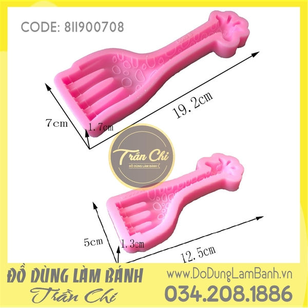 Set 02 khuôn silicone Hươu cao cổ lớn, nhỏ