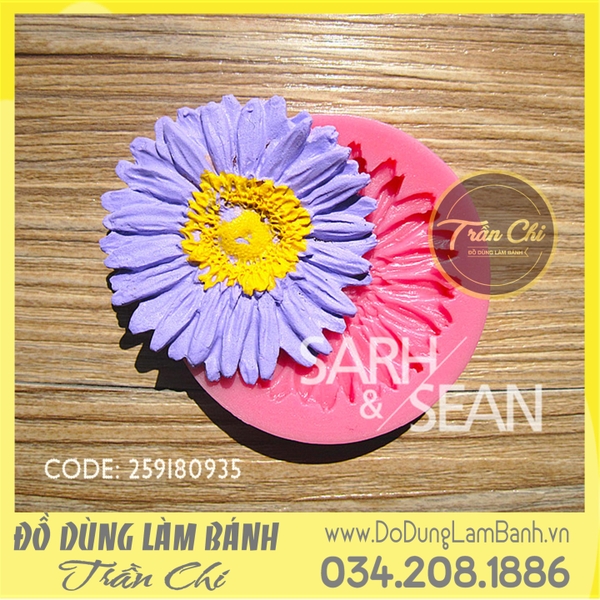 Khuôn silicone hoa Cúc đồng tiền