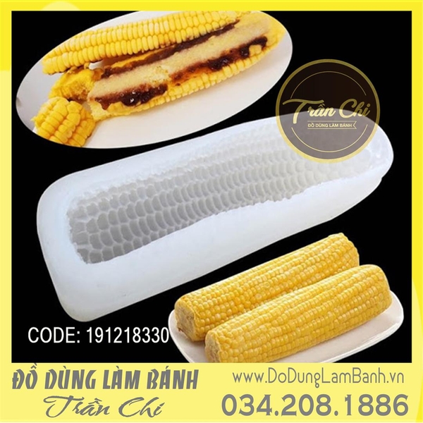 Khuôn silicone Trái bắp LỚN - Xám