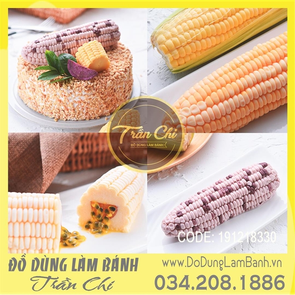 Khuôn silicone Trái bắp LỚN - Xám