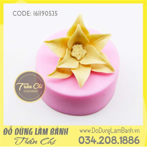 Khuôn silicone hoa Trạng Nguyên 9 cánh (0535)