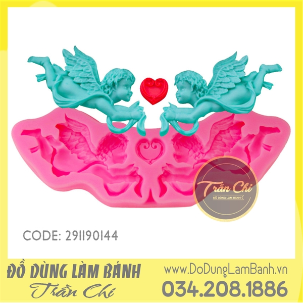 Khuôn silicone Thiên thần bay 2c
