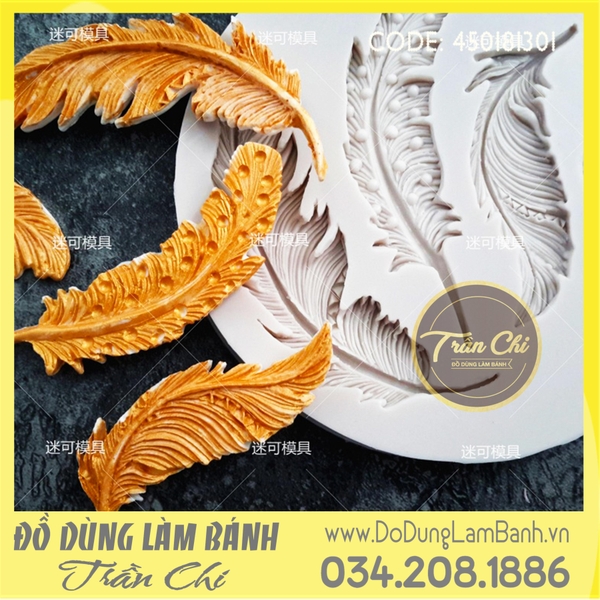 Khuôn silicone Lông vũ BAY 4c (LV1301)
