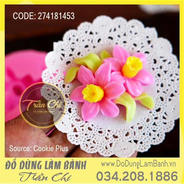 Khuôn silicone chùm hoa THỦY TIÊN