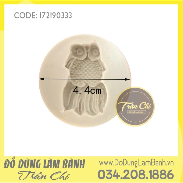Set 3 khuôn silicone cá đuôi xòe - Xám