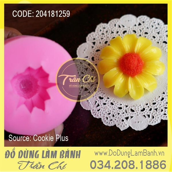 Khuôn silicone hoa DÃ QUỲ (F0743)