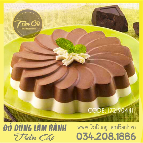 Khuôn silicone hoa Cúc tròn - LỚN