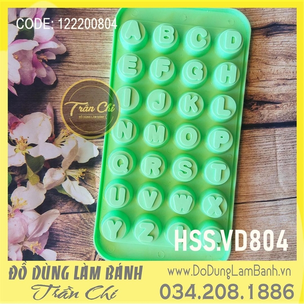 Khuôn nhựa HSS - VD804 - Chữ hoa TRÒN