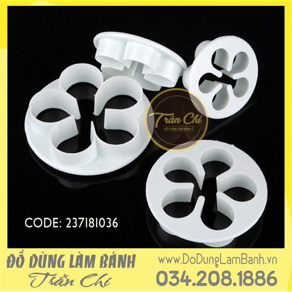 Bộ ấn nhựa - Hoa hồng, mai, đào 4c